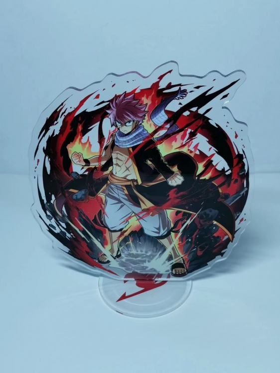 Fairy tail Anime Laser Acrylic Humanoid  keychain Standing Plates 3345