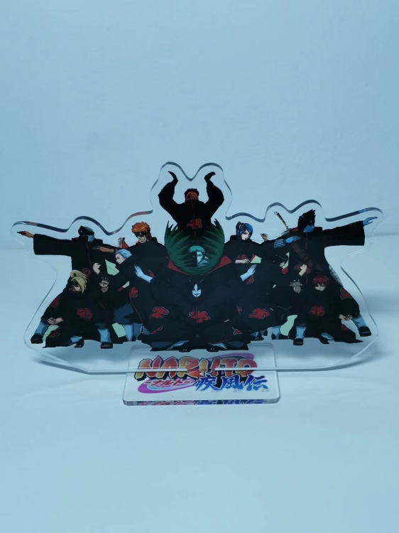 Naruto Anime Laser Acrylic Humanoid  keychain Standing Plates  3238