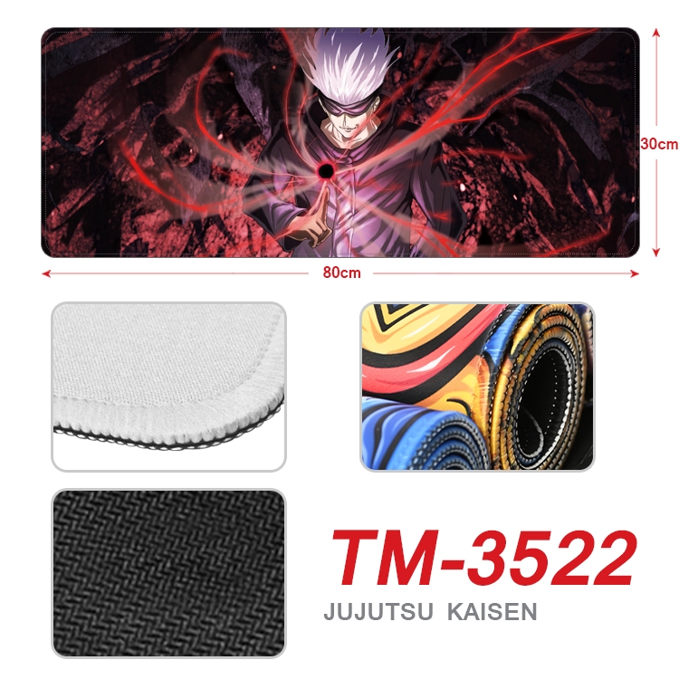 Jujutsu Kaisen Anime peripheral new lock edge mouse pad 30X80cm TM-3522