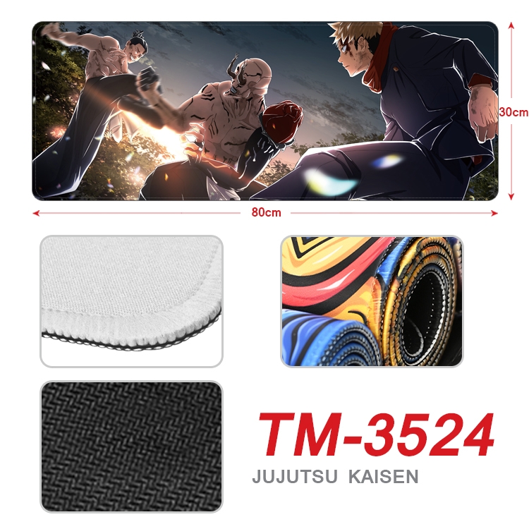 Jujutsu Kaisen Anime peripheral new lock edge mouse pad 30X80cm TM-3524