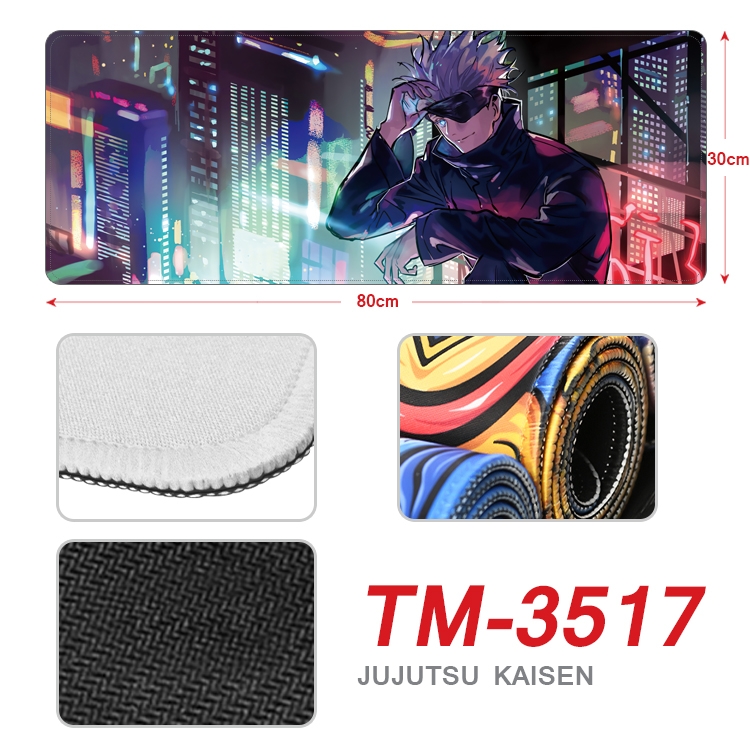 Jujutsu Kaisen Anime peripheral new lock edge mouse pad 30X80cm TM-3517