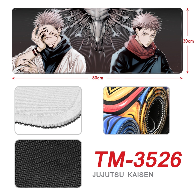 Jujutsu Kaisen Anime peripheral new lock edge mouse pad 30X80cm TM-3526