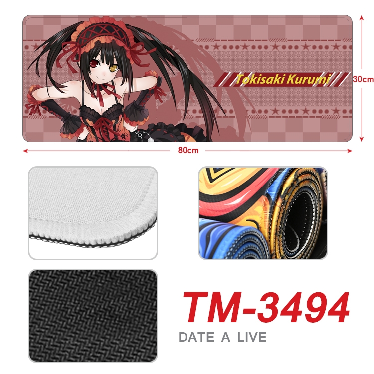 Date-A-Live Anime peripheral new lock edge mouse pad 30X80cm TM-3494