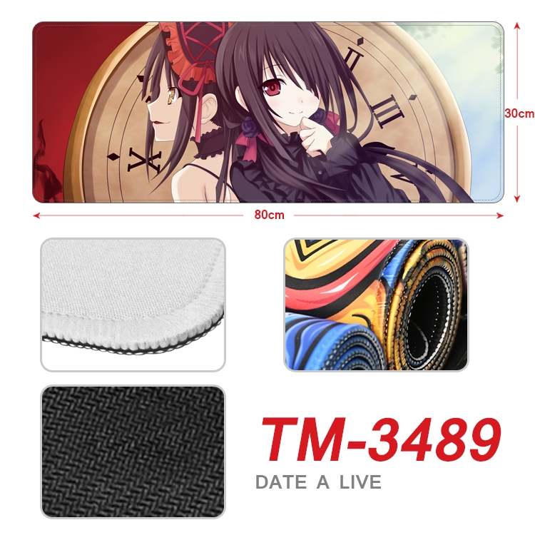 Date-A-Live Anime peripheral new lock edge mouse pad 30X80cm TM-3489