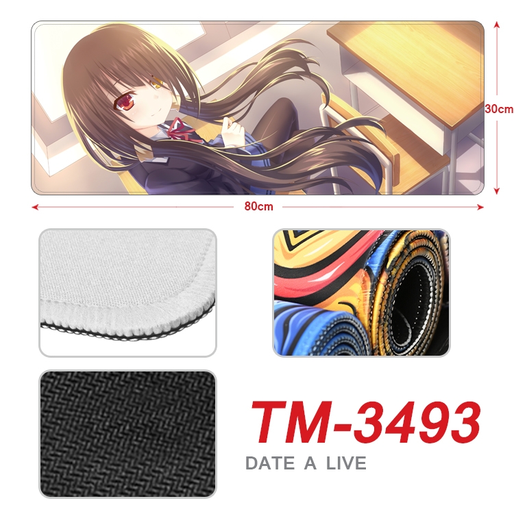 Date-A-Live Anime peripheral new lock edge mouse pad 30X80cm TM-3493