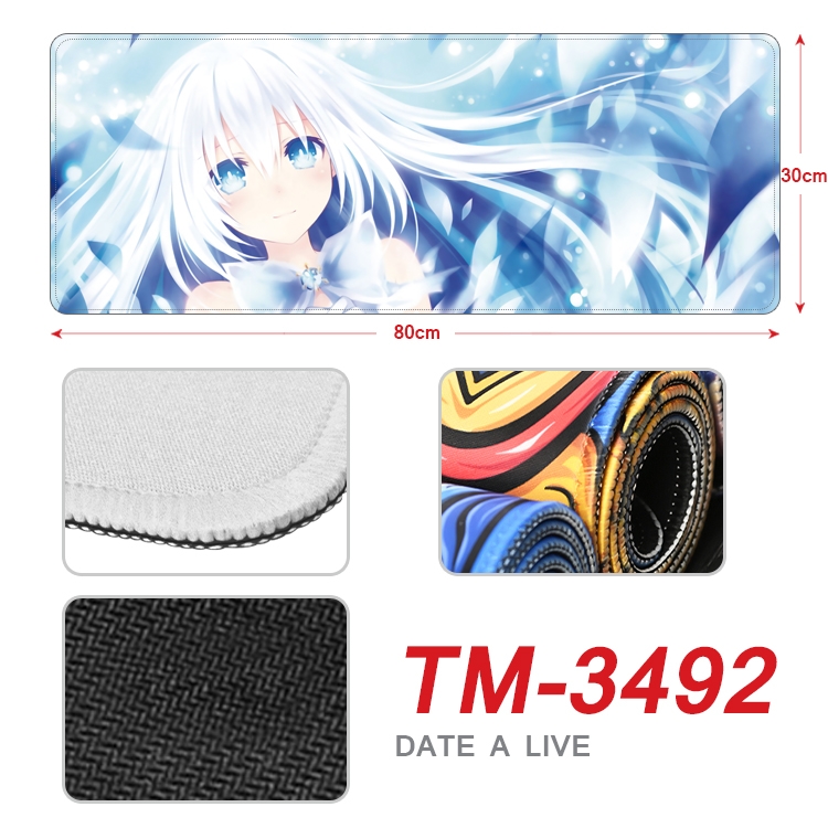 Date-A-Live Anime peripheral new lock edge mouse pad 30X80cm TM-3492