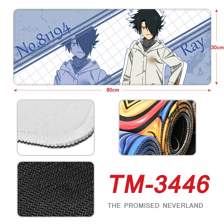 The Promised Neverla Anime peripheral new lock edge mouse pad 30X80cm TM-3446