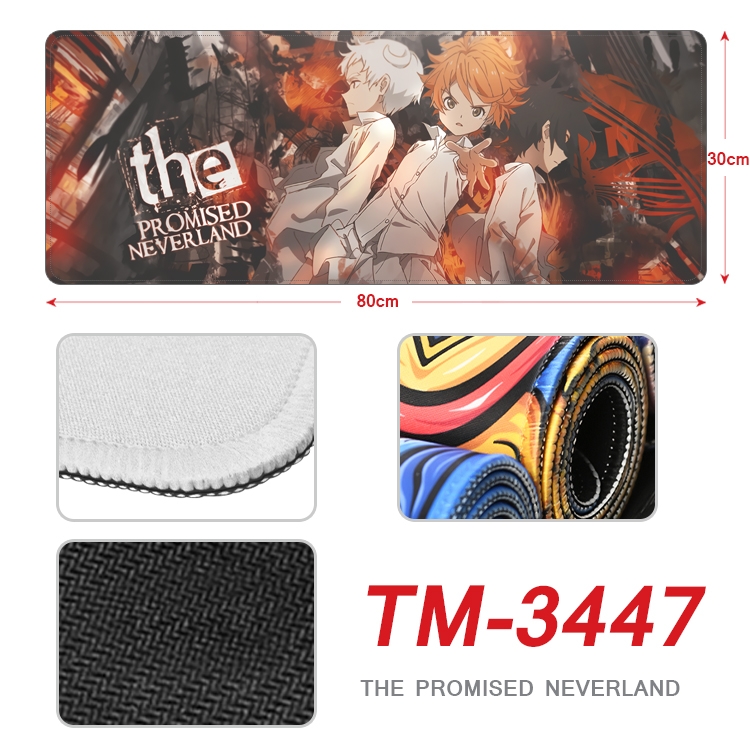 The Promised Neverla Anime peripheral new lock edge mouse pad 30X80cm TM-3447