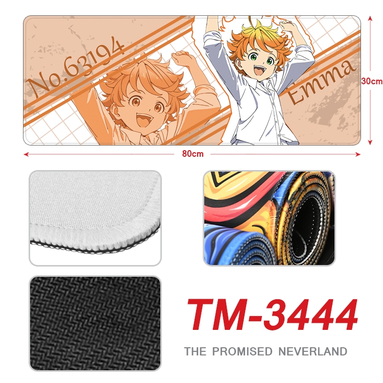 The Promised Neverla Anime peripheral new lock edge mouse pad 30X80cm TM-3444