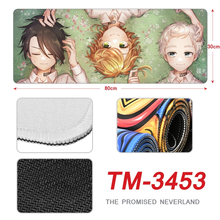 The Promised Neverla Anime peripheral new lock edge mouse pad 30X80cm TM-3453