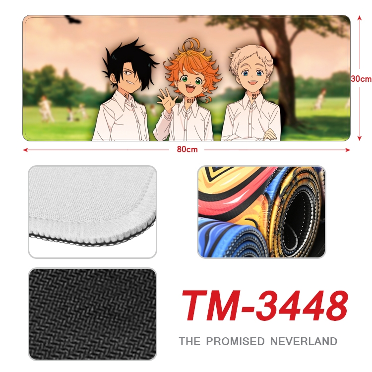 The Promised Neverla Anime peripheral new lock edge mouse pad 30X80cm TM-3448