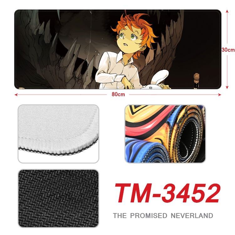 The Promised Neverla Anime peripheral new lock edge mouse pad 30X80cm TM-3452