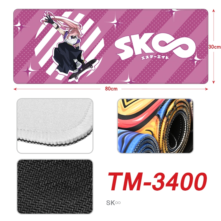 SK∞ Anime peripheral new lock edge mouse pad 30X80cm TM-3400