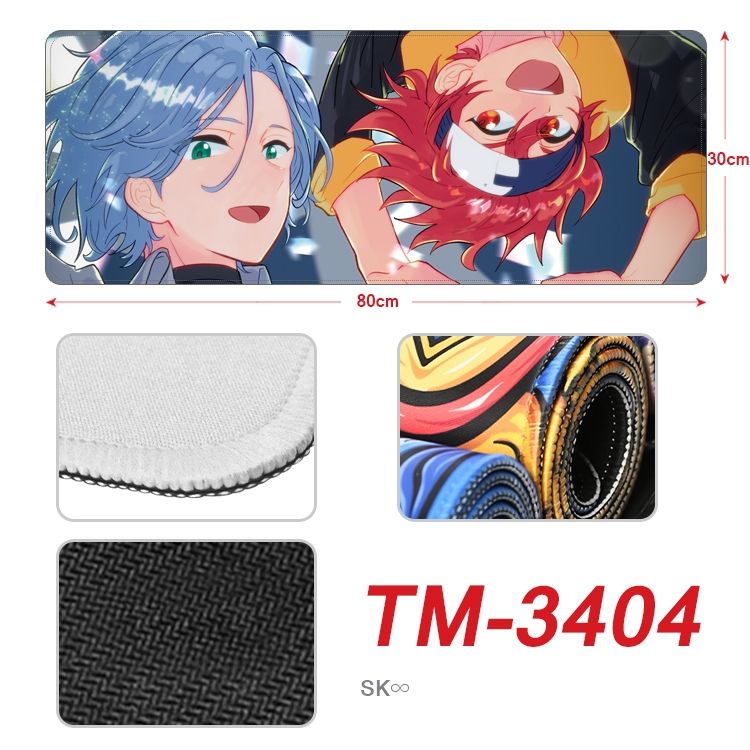 SK∞ Anime peripheral new lock edge mouse pad 30X80cm TM-3404