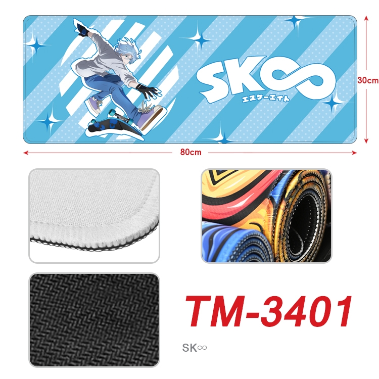 SK∞ Anime peripheral new lock edge mouse pad 30X80cm TM-3401