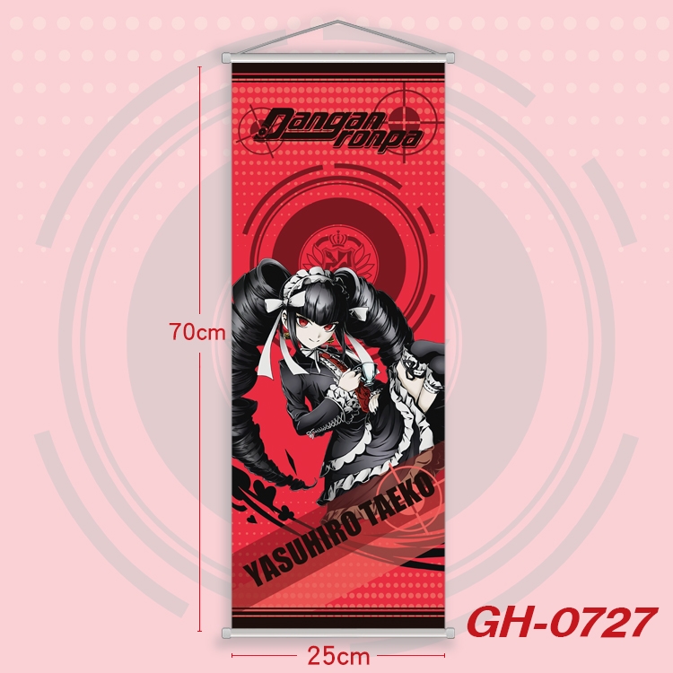 Dangan-Ronpa Plastic Rod Cloth Small Hanging Canvas Painting 25x70cm price for 5 pcs GH-0727