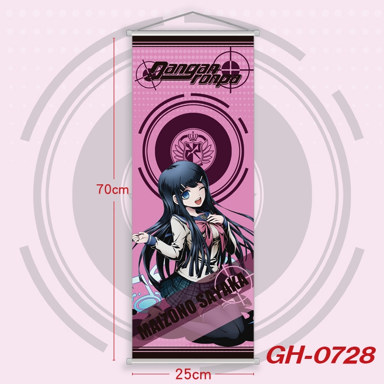 Dangan-Ronpa Plastic Rod Cloth Small Hanging Canvas Painting 25x70cm price for 5 pcs GH-0728