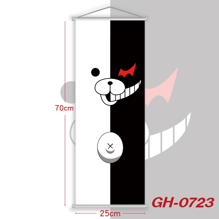 Dangan-Ronpa Plastic Rod Cloth Small Hanging Canvas Painting 25x70cm price for 5 pcs GH-0723