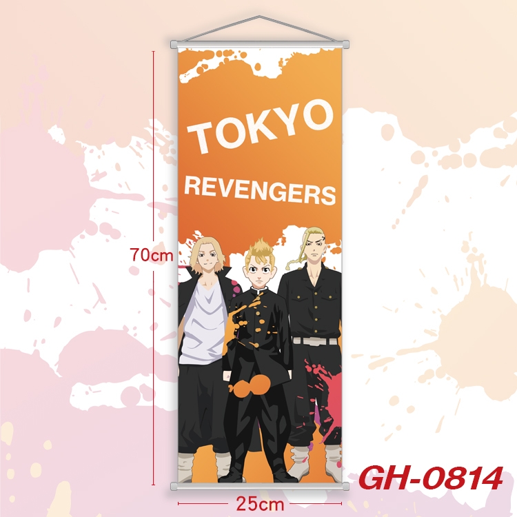 Tokyo Revengers Plastic Rod Cloth Small Hanging Canvas Painting 25x70cm price for 5 pcs GH-0814