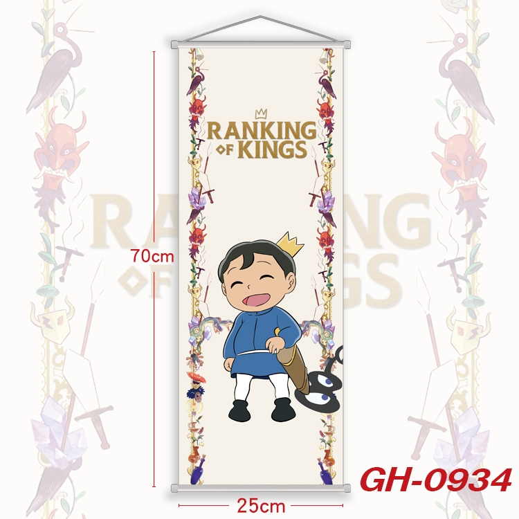 king ranking Plastic Rod Cloth Small Hanging Canvas Painting 25x70cm price for 5 pcs GH-0934