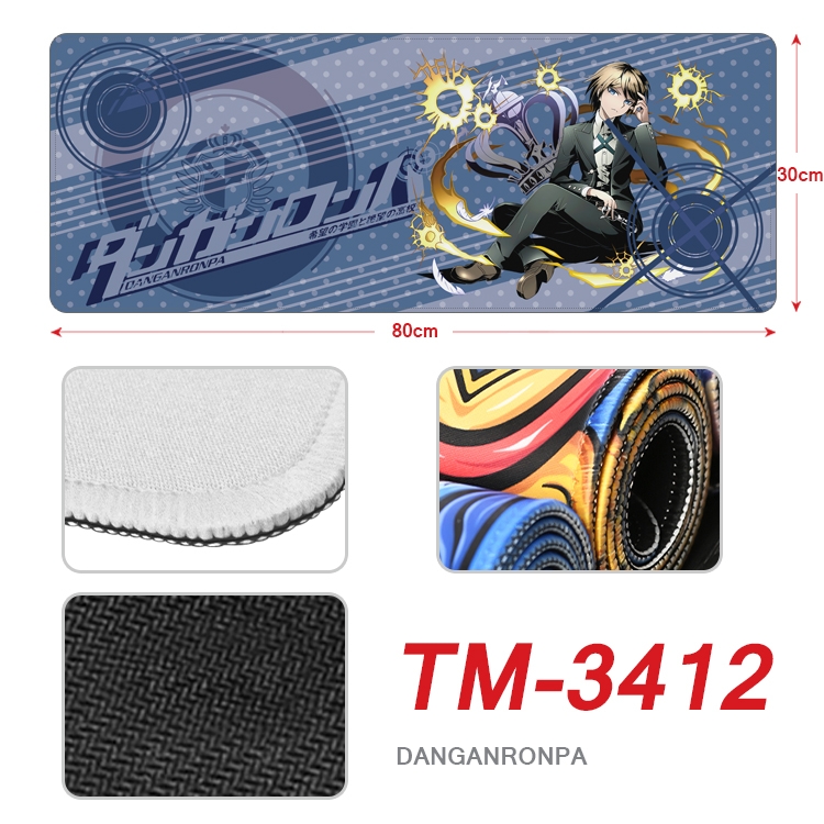 Dangan-Ronpa Anime peripheral new lock edge mouse pad 30X80cm TM-3412