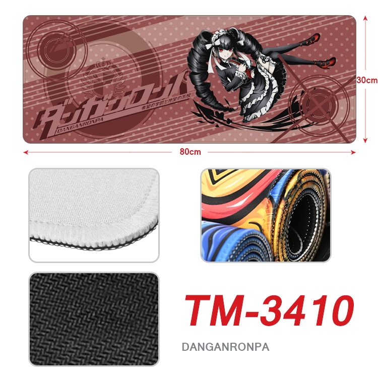 Dangan-Ronpa Anime peripheral new lock edge mouse pad 30X80cm TM-3410