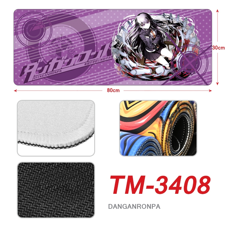 Dangan-Ronpa Anime peripheral new lock edge mouse pad 30X80cm TM-3408