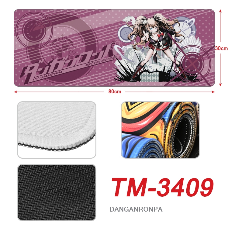 Dangan-Ronpa Anime peripheral new lock edge mouse pad 30X80cm TM-3409
