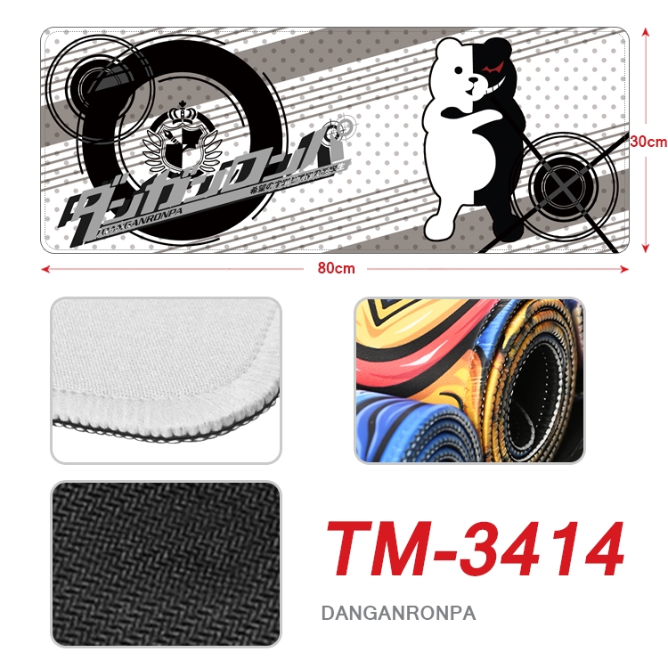 Dangan-Ronpa Anime peripheral new lock edge mouse pad 30X80cm TM-3414