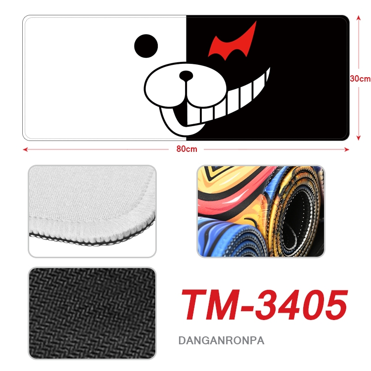 Dangan-Ronpa Anime peripheral new lock edge mouse pad 30X80cm TM-3405