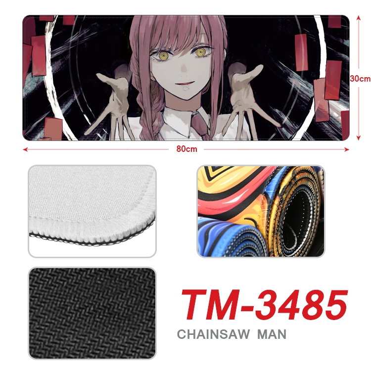 chainsaw man Anime peripheral new lock edge mouse pad 30X80cm TM-3485