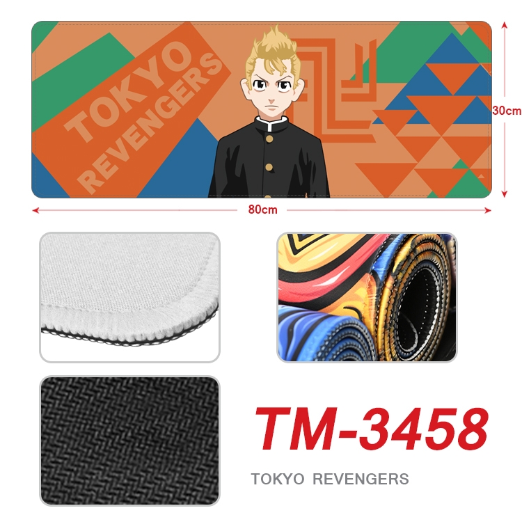 Tokyo Revengers Anime peripheral new lock edge mouse pad 30X80cm  TM-3458