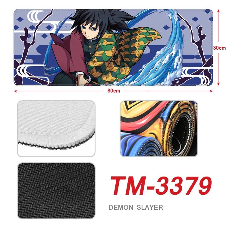 Demon Slayer Kimets  Anime peripheral new lock edge mouse pad 30X80cm TM-3379