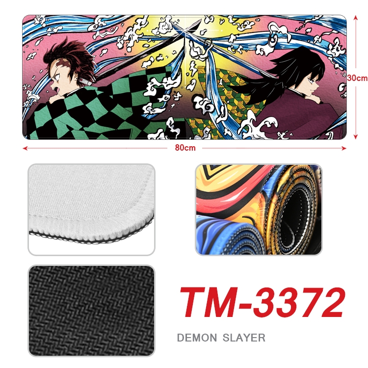 Demon Slayer Kimets  Anime peripheral new lock edge mouse pad 30X80cm TM-3372