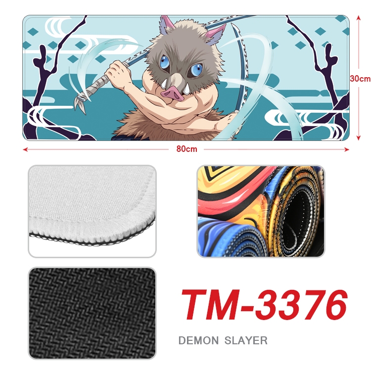 Demon Slayer Kimets  Anime peripheral new lock edge mouse pad 30X80cm TM-3376