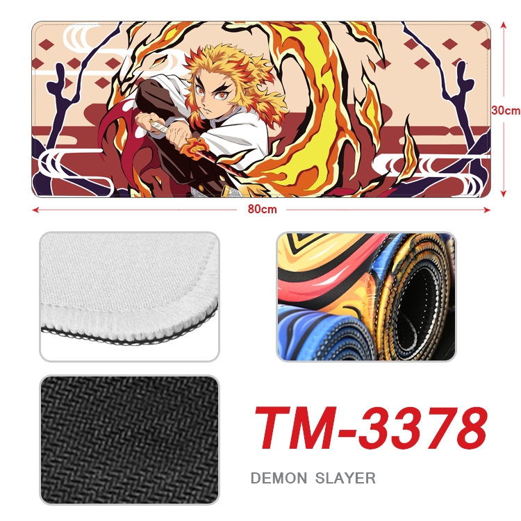 Demon Slayer Kimets  Anime peripheral new lock edge mouse pad 30X80cm TM-3378