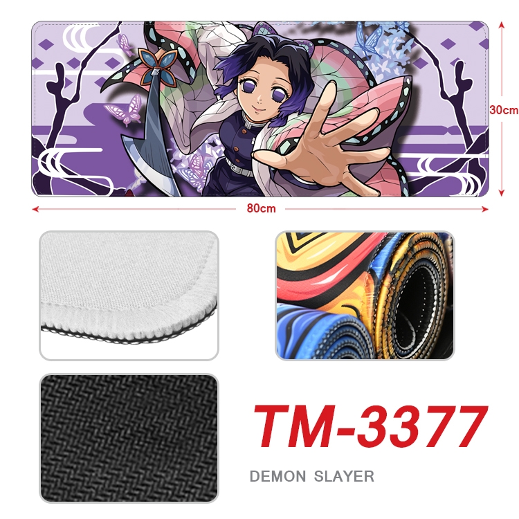 Demon Slayer Kimets  Anime peripheral new lock edge mouse pad 30X80cm TM-3377