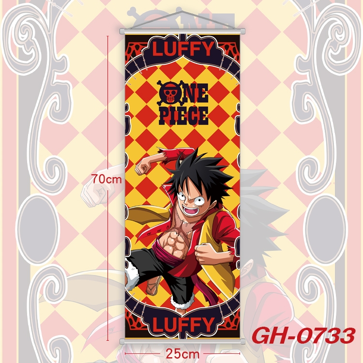 One Piece Plastic Rod Cloth Small Hanging Canvas Painting 25x70cm price for 5 pcs GH-0733