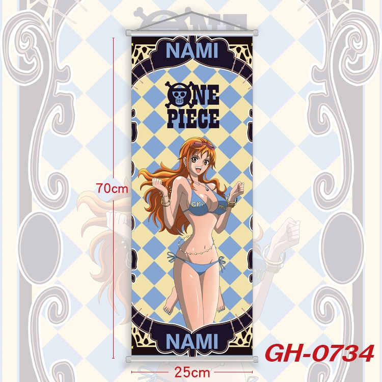 One Piece Plastic Rod Cloth Small Hanging Canvas Painting 25x70cm price for 5 pcs GH-0734