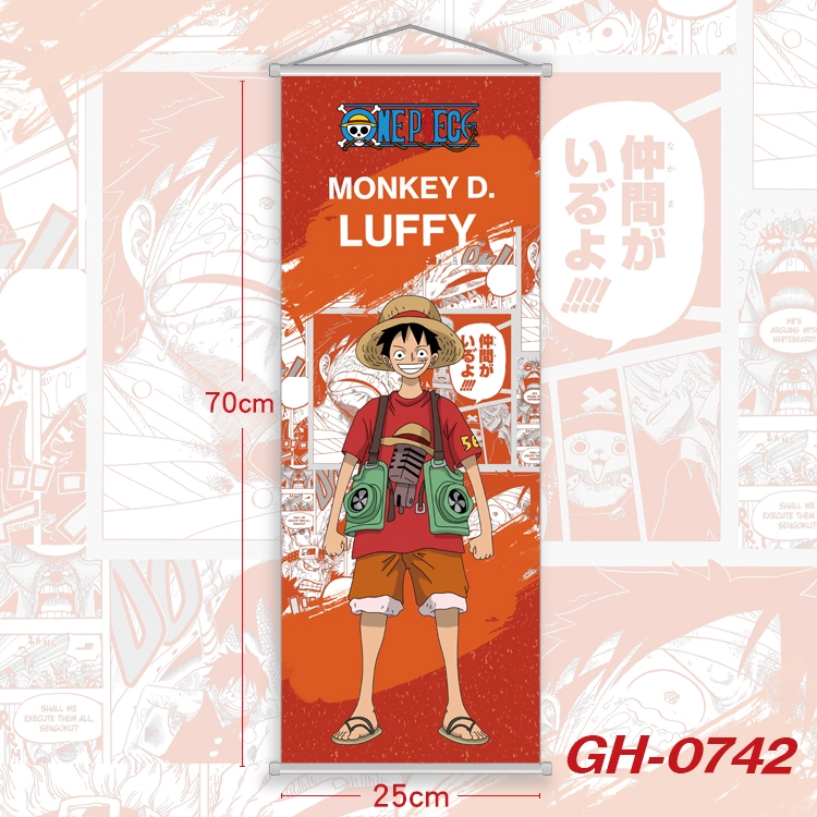 One Piece Plastic Rod Cloth Small Hanging Canvas Painting 25x70cm price for 5 pcs GH-0742
