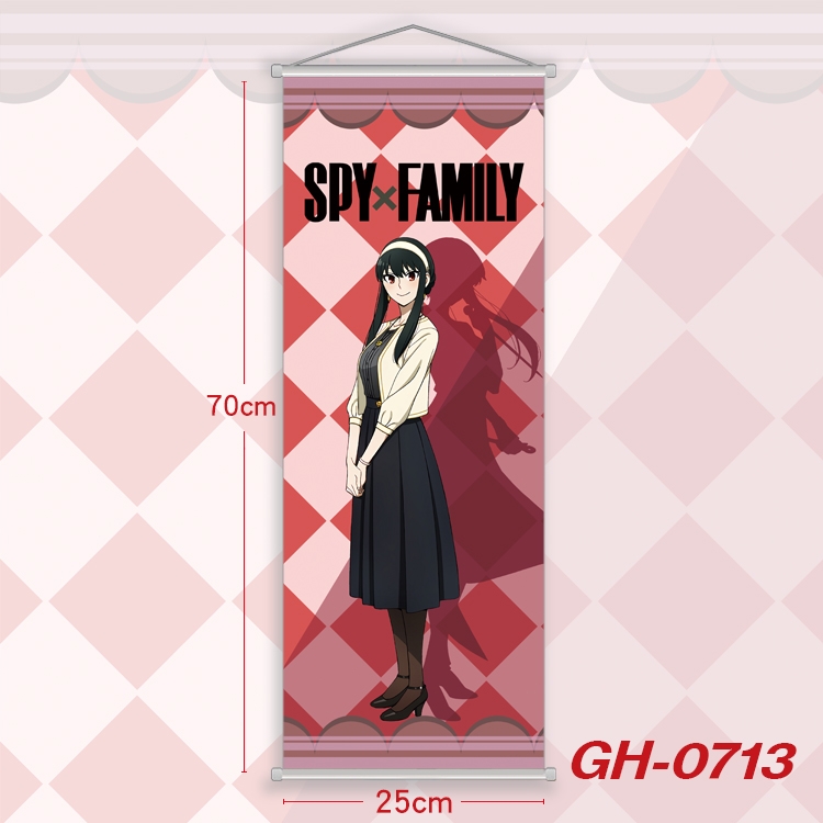 SPY×FAMILY Plastic Rod Cloth Small Hanging Canvas Painting 25x70cm price for 5 pcs  GH-0713