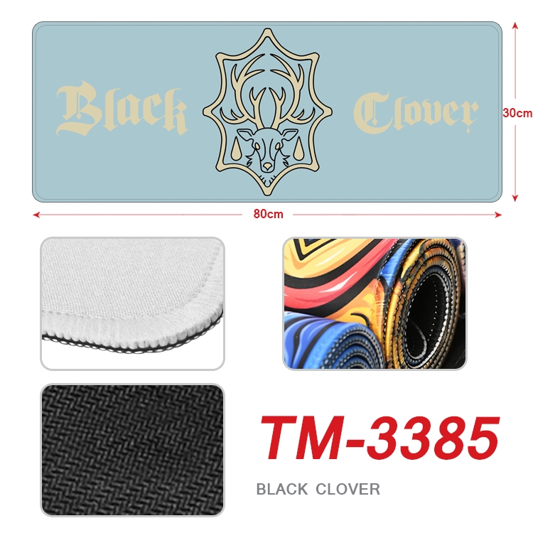 Black Clover Anime peripheral new lock edge mouse pad 30X80cm TM-3385