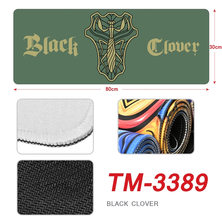 Black Clover Anime peripheral new lock edge mouse pad 30X80cm TM-3389