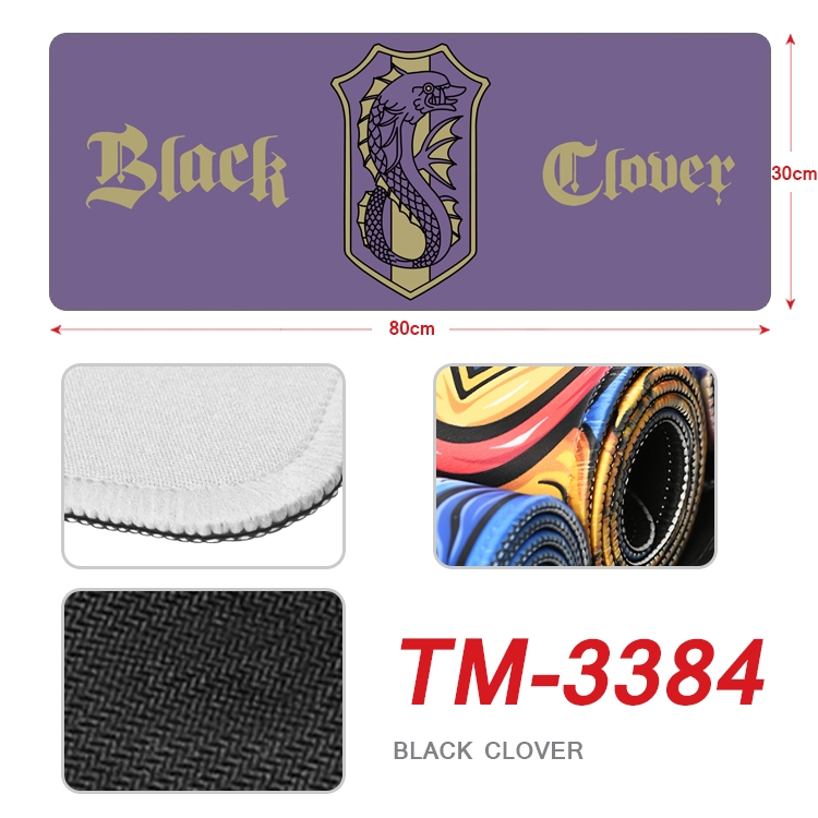 Black Clover Anime peripheral new lock edge mouse pad 30X80cm TM-3384