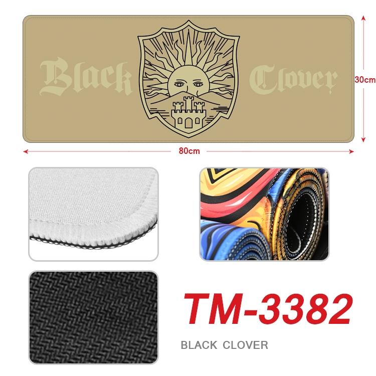 Black Clover Anime peripheral new lock edge mouse pad 30X80cm TM-3382