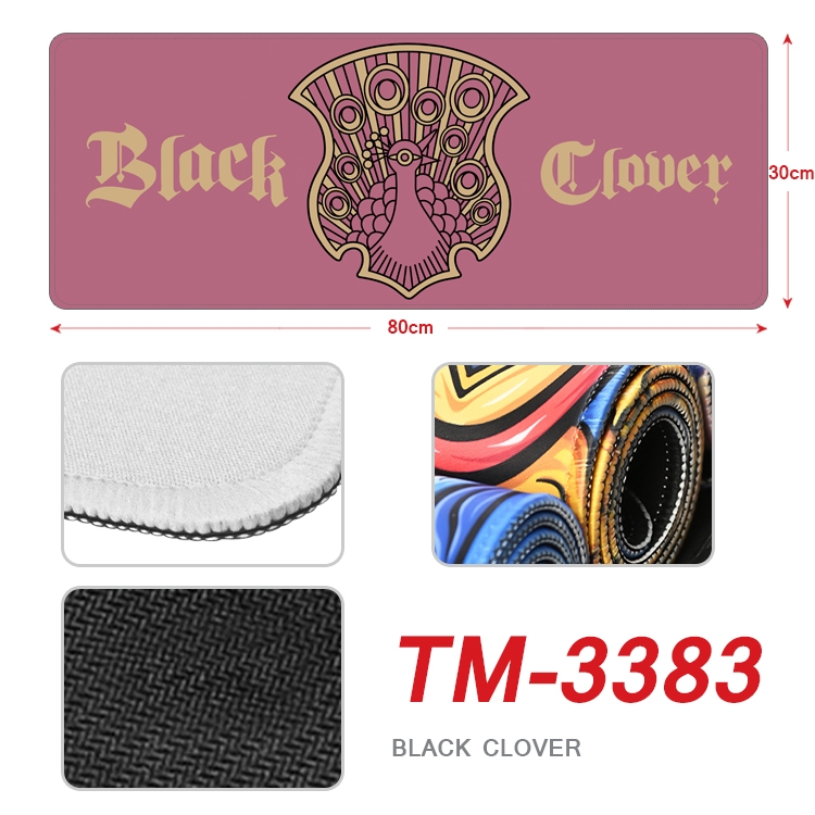 Black Clover Anime peripheral new lock edge mouse pad 30X80cm TM-3383