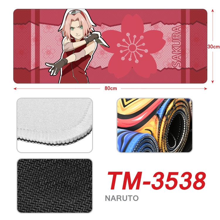 Naruto Anime peripheral new lock edge mouse pad 30X80cm TM-3538