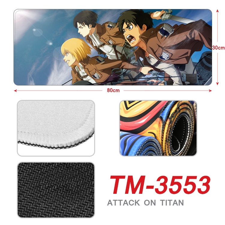 Shingeki no Kyojin Anime peripheral new lock edge mouse pad 30X80cm TM-3553