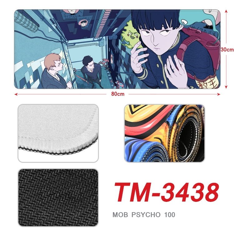 Mob Psycho 100 Anime peripheral new lock edge mouse pad 30X80cm TM-3438