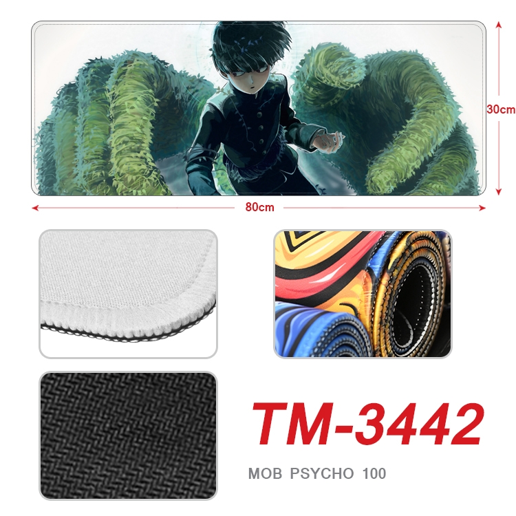 Mob Psycho 100 Anime peripheral new lock edge mouse pad 30X80cm TM-3442